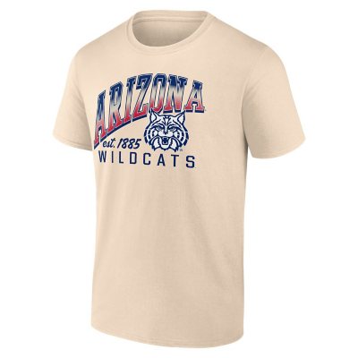 Arizona Wildcats Short Sleeve TeeL:- Cream, L