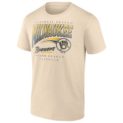 Short Sleeve TeeMilwaukee BrewersM:- Cream, M