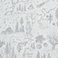 Winter Wonderland Grey, variant on Eddie Bauer 6-Piece Cotton Flannel Sheet Set, Assorted Sizes