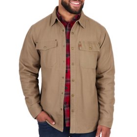 Coleman Men's Fleece Lined Canvas Shirt Jacket
