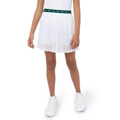 Wilson Tennis Skirt White L 10/12:- White, L 10/12