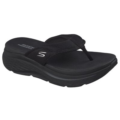 SKECHERS WOMEN'S FLIP FLOP - Black 6:- 6, Black