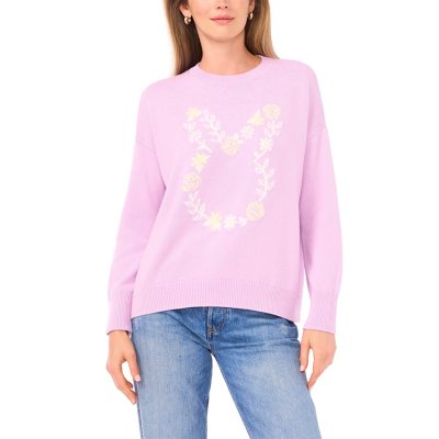 VINCE CAMUTO EASTER SWEATER - LILAC XXL:- Lilac, XXL