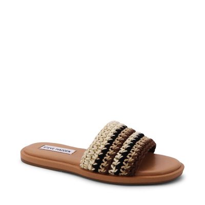 STEVE MADDEN CROCHET SANDAL - MULTI NATURAL 9:- 9, Multi Natural - Online Only