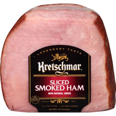 Kretschmar Sliced Smoked Quarter Ham (priced per pound) - Sam's Club