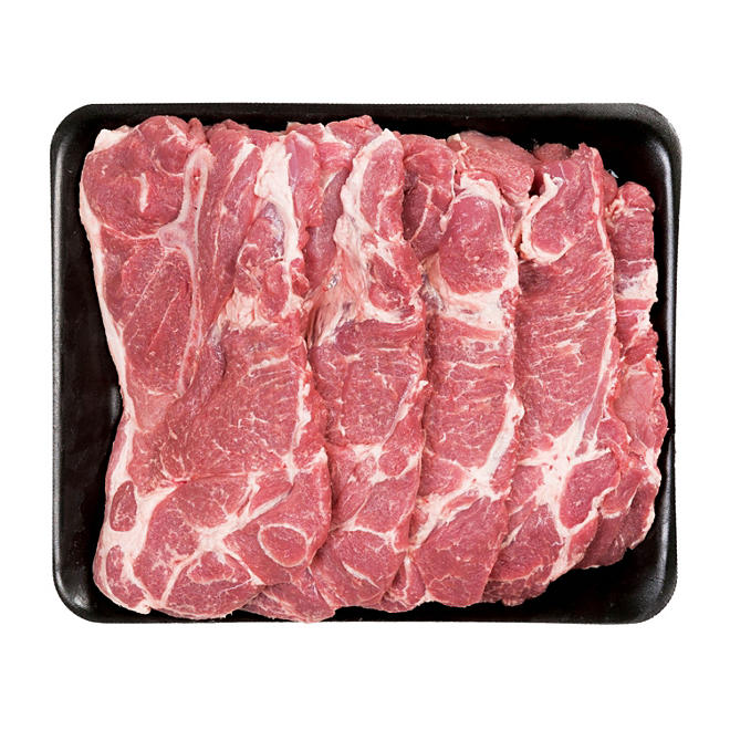 Member’s Mark Bone-In Pork Shoulder Blade Steaks, Tray (priced per pound)