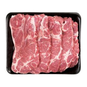 Member’s Mark Bone-In Pork Shoulder Blade Steaks, Tray, priced per pound