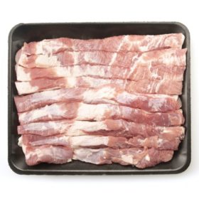 Pork Belly, Tray, priced per pound