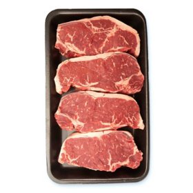 Member's Mark USDA Choice Angus Beef Boneless NY Strip Steak, priced per pound