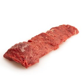 Member's Mark USDA Choice Angus Whole Beef Flap Meat, Cryovac, priced per pound