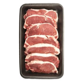 Member’s Mark USDA Choice Angus Beef Boneless Strip NY Steak, Thin Sliced, priced per pound