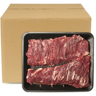 USDA Select Angus Beef Inside Skirt, Bulk Wholesale Case (priced per