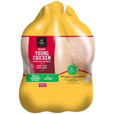 Foster Farms Fresh Young Whole Chicken - Twin Pack, 21g Protein per 4 oz  Serving, 10.0 - 11.0 lb Bag