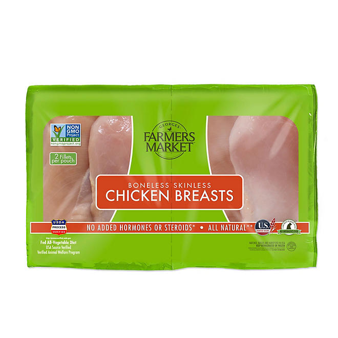 Georges Farmers Market Boneless Skinless Chicken Breasts, priced per pound