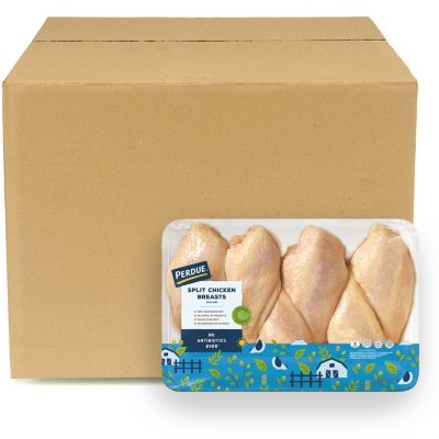 Perdue Split Chicken Breasts, Bulk Wholesale Case (priced per pound