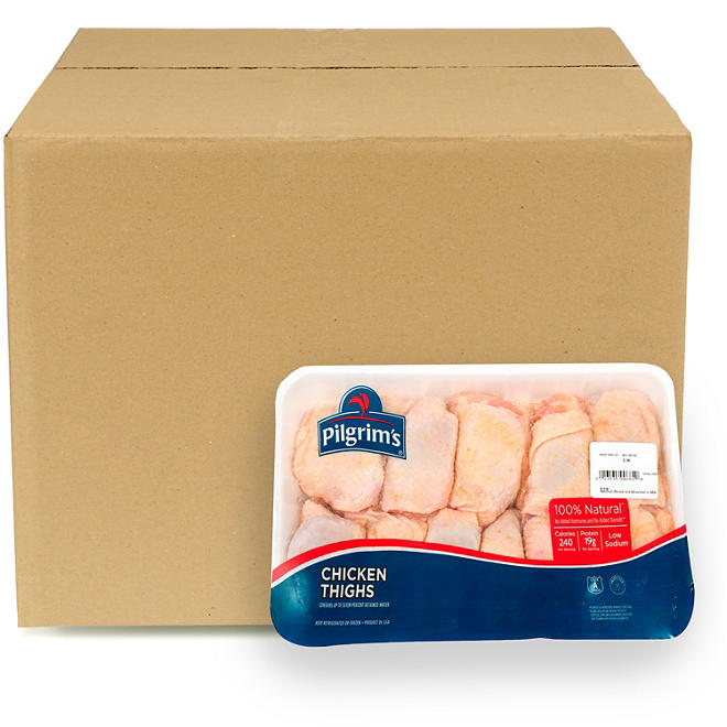 Pilgrim's Pride Chicken Thighs, Bulk Wholesale Case (priced per pound)