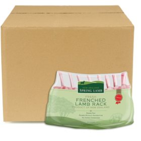 Fresh New Zealand Lamb Rack of Lamb,  Case (priced per pound)