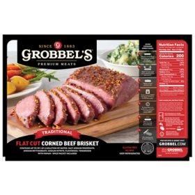 Grobbel's Gourmet Corned Beef Brisket (priced per pound)