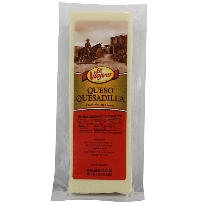 El Viajero Quesadilla Cheese (priced per pound)