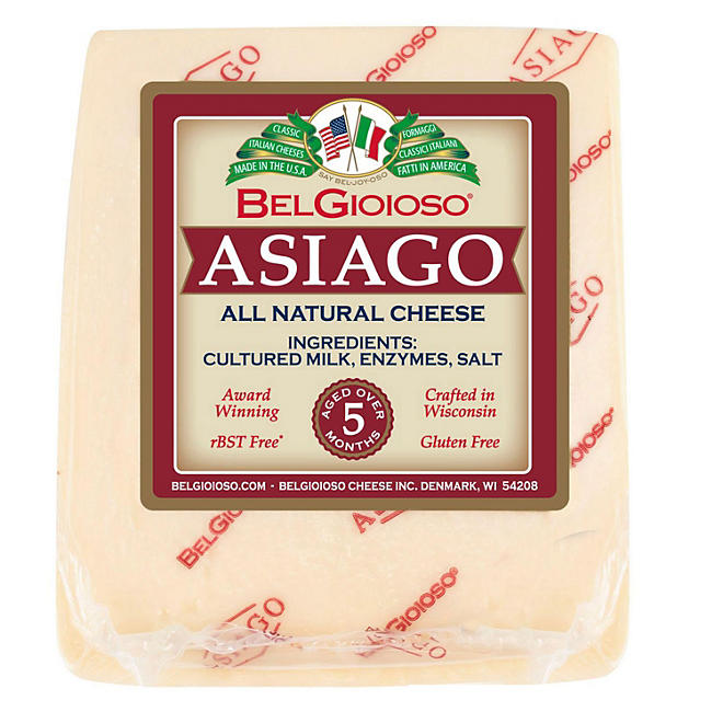 Belgioioso Asiago Cheese Wedge (priced per pound)