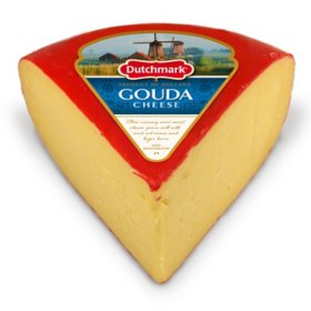 Dutchmark Red Wax Gouda Cheese, priced per pound