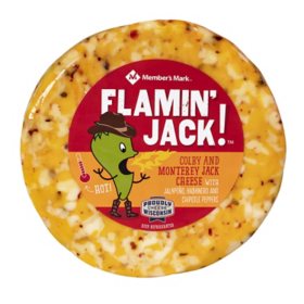 Member's Mark Flamin' Jack Cheese, priced per pound