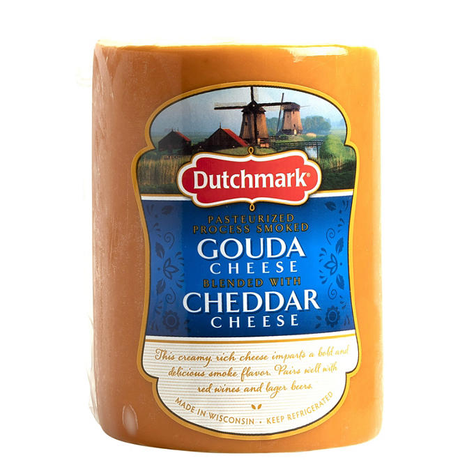 Dutchmark Smoked Gouda Cheese Blended With Cheddar (Priced Per Pound)