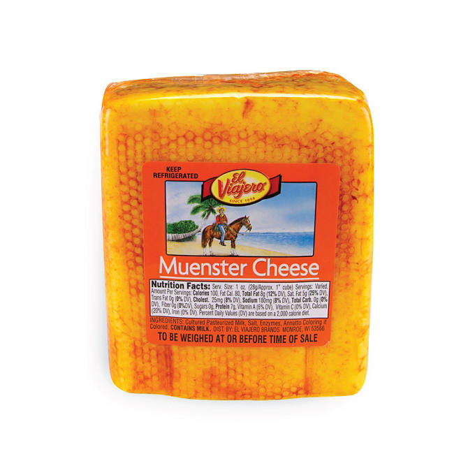 El Viajero Muenster Cheese (priced per pound)