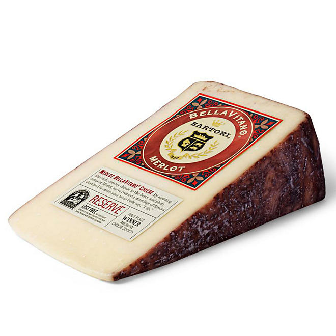 Sartori Merlot BellaVitano Cheese Wedge (priced per pound)