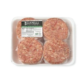 Gianelli Sweet Italian Pork Sausage Patties (priced per pound)