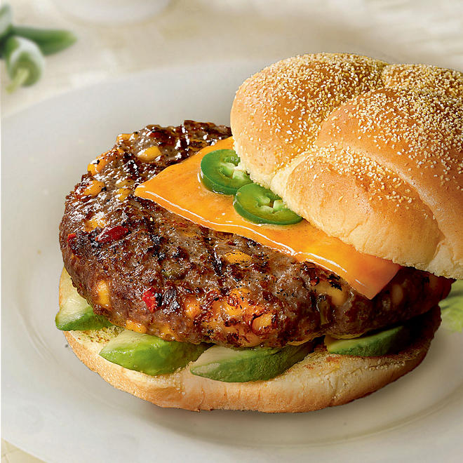 Member's Mark Cheddar Cheese & Jalapeno Angus Beef Patty (priced per pound)