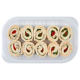 Member's Mark Sun-Dried Tomato Chicken Wrap Pinwheels, priced per pound