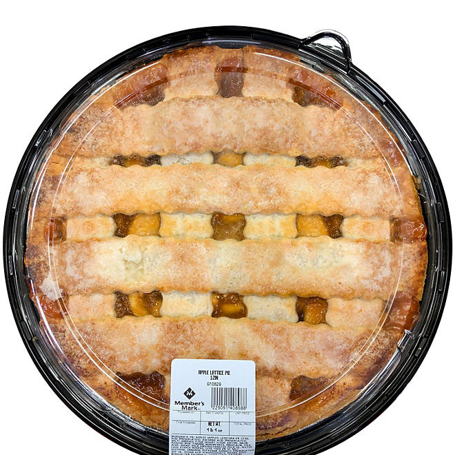 Member's Mark 12" Apple Lattice Pie, 72 oz.