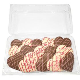 Member's Mark Pink & White Heart Shaped Cutout Cookies (15 ct.)