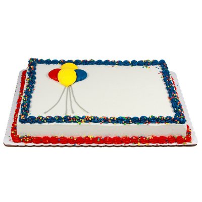 Member S Mark Half Sheet Balloon Cake With Regular Icing Sam S Club