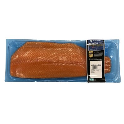 Antibiotic-Free Atlantic Salmon Skinless Fillet (priced per pound) - Sam's  Club