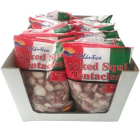 Atlantica Cooked Squid Tentacles Case 12 lbs.