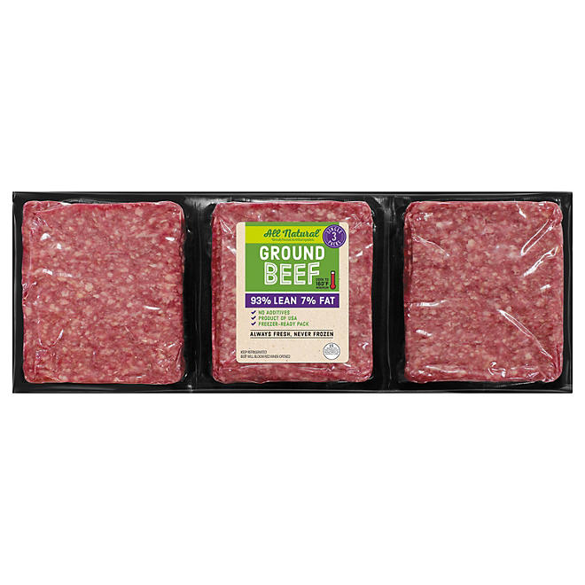 93%/7% Ground Beef, Case (priced per pound)