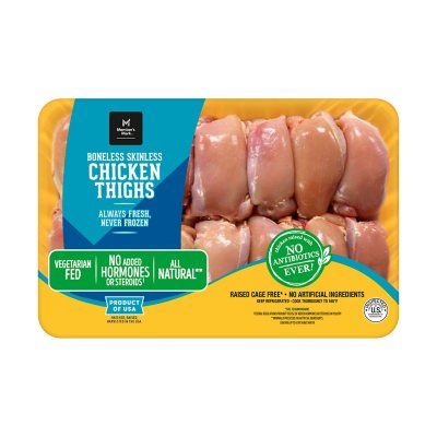 Fresh Natural Boneless Skinless Chicken Thigh Fillets Value Pack Products  Foster Farms