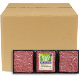 93% Lean, 7% Fat Ground Beef, Bulk Wholesale Case (priced per pound)