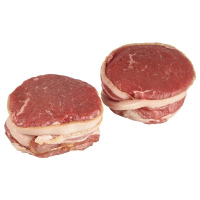 Member’s Mark Bacon Wrapped Choice Sirloin Petite Steaks (priced per