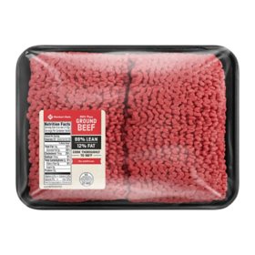 Member's Mark 88/12 Fat Ground Beef, priced per pound