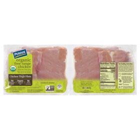 Perdue Organic Boneless Skinless Chicken Thighs, priced per pound