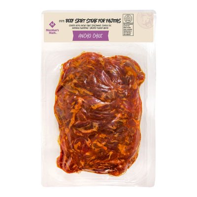 Member's Mark Ancho Chile Seasoned Beef Skirt Steak for Fajitas (priced per  pound) - Sam's Club