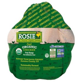 Rosie Organic Whole Chicken (priced per pound)
