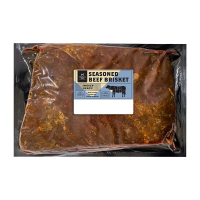 Member's Mark Dry Rubbed Seasoned USDA Choice Beef Smoker Brisket (priced  per pound) - Sam's Club