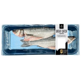 Member's Mark Gilled Sea Bass Branzino (priced per pound)
