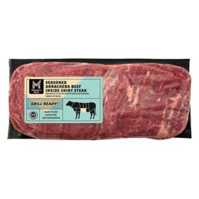 Member's Mark Seasoned Arrachera Beef Inside Skirt Steak, priced per pound