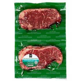 Thomas Farms Grass Fed Beef NY Strip Steak, priced per pound