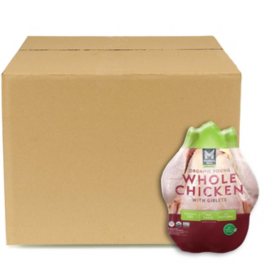 Member's Mark Organic Whole Chickens, Case, priced per pound